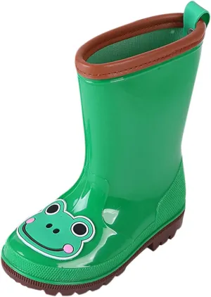 Waterproof Rain Boots for Little Kids,Toddler Infant Boys Girls Cartoon Rubber Waterproof Rain Shoes Rain Boots