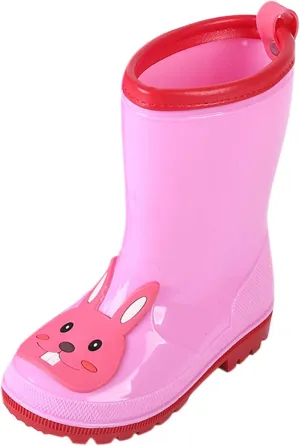 Waterproof Rain Boots for Little Kids,Toddler Infant Boys Girls Cartoon Rubber Waterproof Rain Shoes Rain Boots