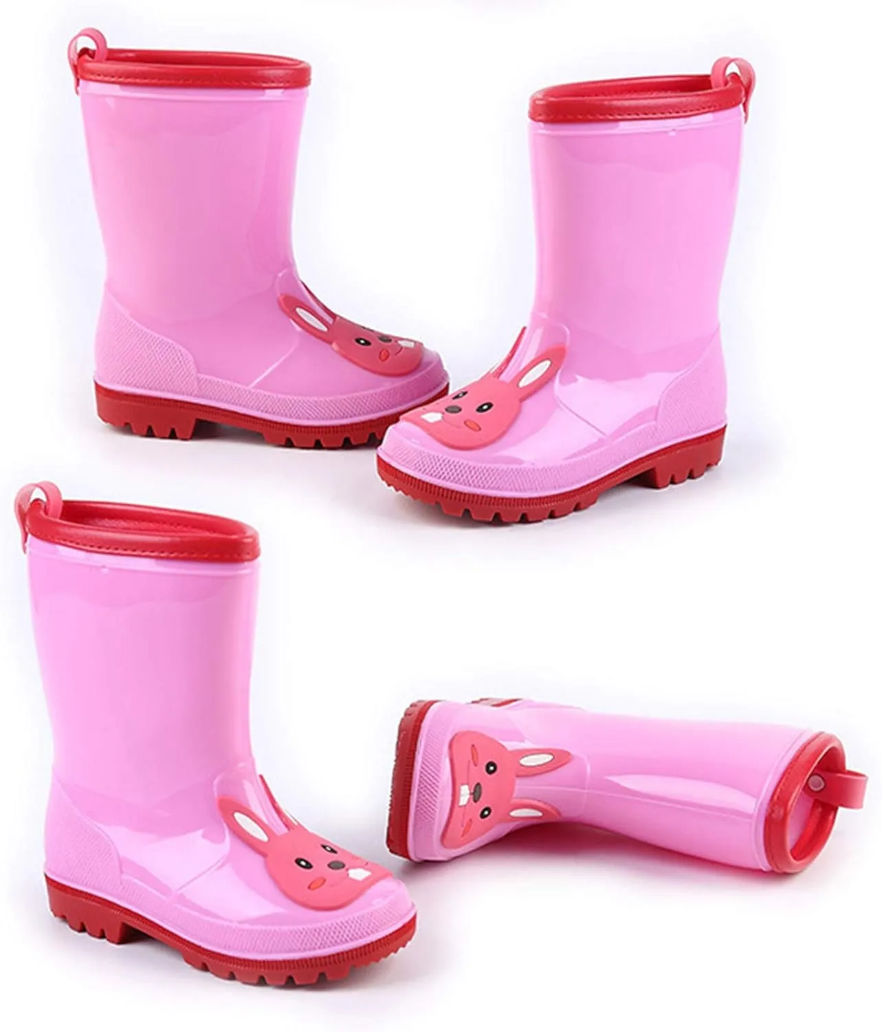 Waterproof Rain Boots for Little Kids,Toddler Infant Boys Girls Cartoon Rubber Waterproof Rain Shoes Rain Boots