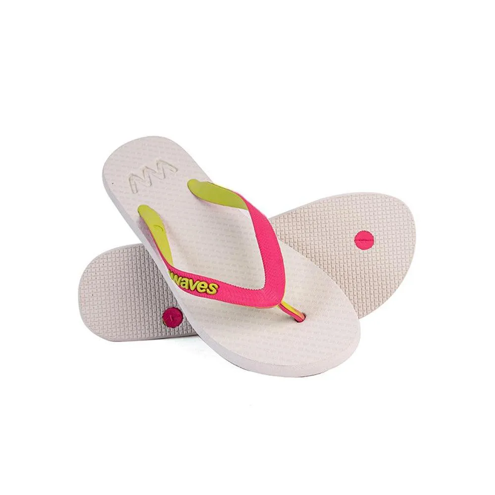 WAVES Tapered Printed Summer Punch UK 4 - White