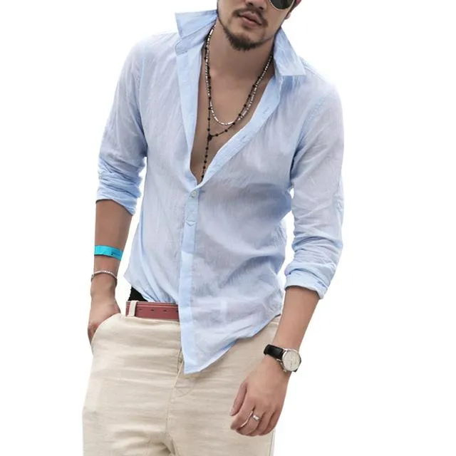 West Louis Men Quick Dry Casual Shirt