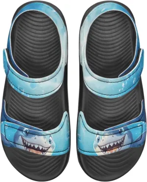 Whale Axolotl Sandals Cartoon Kids Summer Beach Water Shoes Toddler Boys Girls Sport Athletic Outdoor Sandals Adjustable