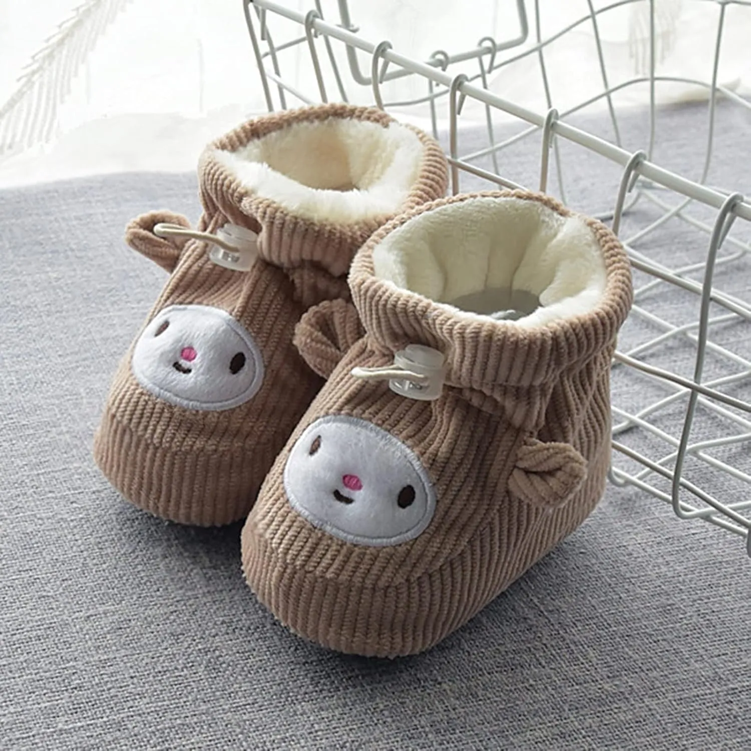 Winter Boots for Toddler Boys Children Floor Boots Toddler Shoes Cotton Shoes Plus Velvet Thick Warm Soft Soles Cute Shoes Boot Tail Baby Shad