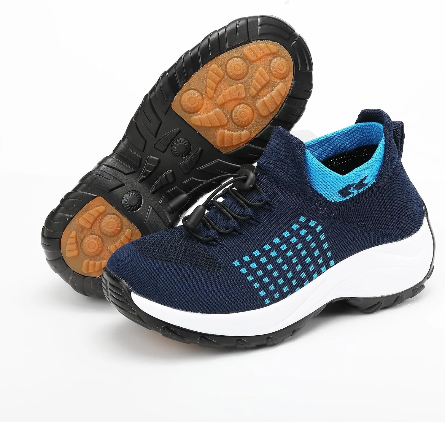 Women Orthopedic Sneakers Slip On for Walking, Breathable Comfortable, Thick Bottom Air Cushion, Non Slip for Gym, Casual Ladies Athletic Shoe