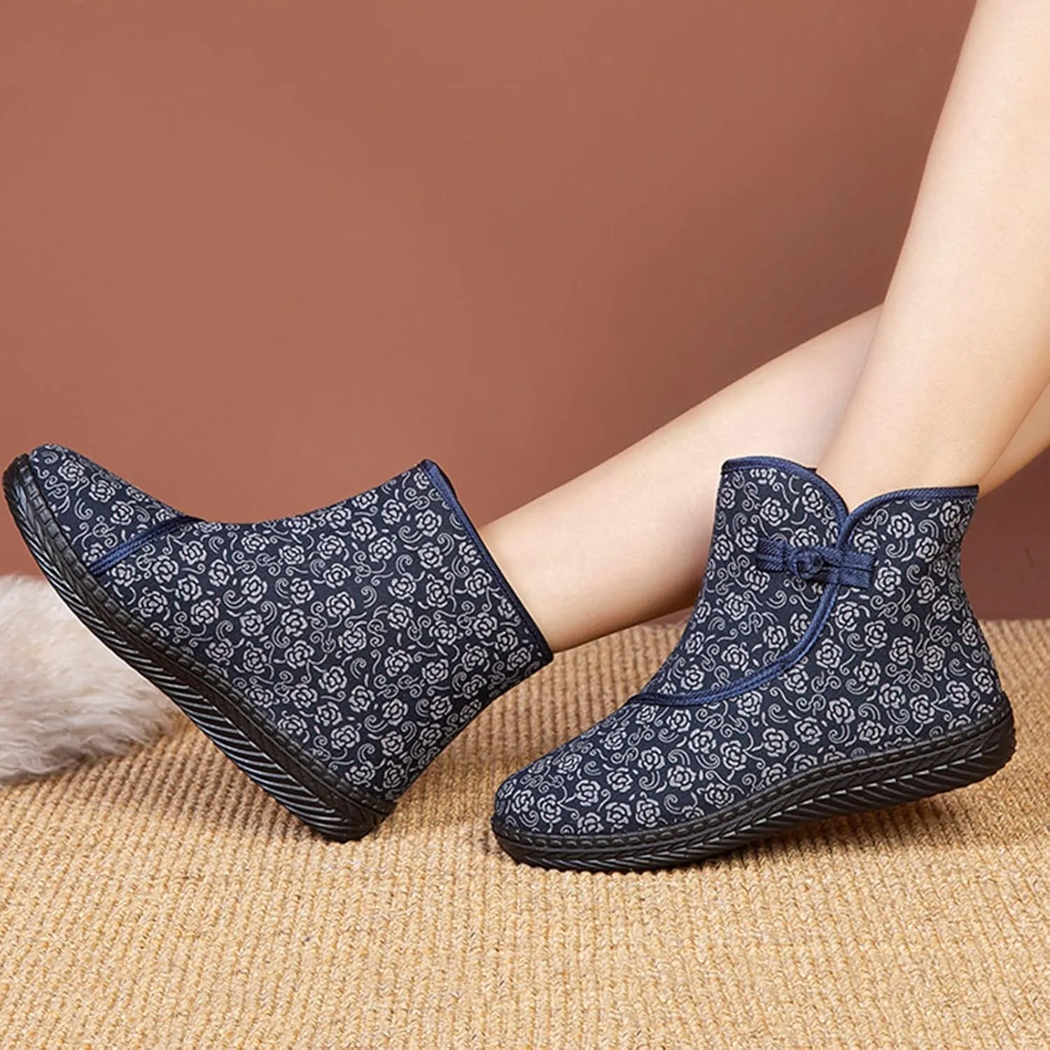 Women Winter Boots Waterproof Warm Waterproof Winter Boots for Women Wide Calf Ankle Winter Boots for Women Womens Fur Boots Women Waterproof Snow Boots Size 7 Early Prime of Day Deals 2024