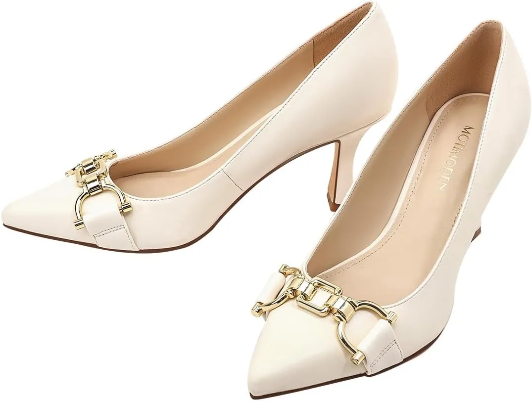 Women's Closed Toe High Heels Dress Pointed Toe Wedding Pump Shoes Prom Bridal Work Office Pumps for Women