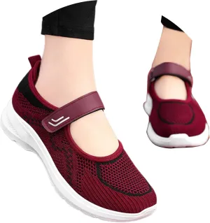 Women??s Lightweight Walking Shoes Mesh Breathable Slip On Mary Jane Sneaker Casual Soft Casual Toddler Shoes Girls