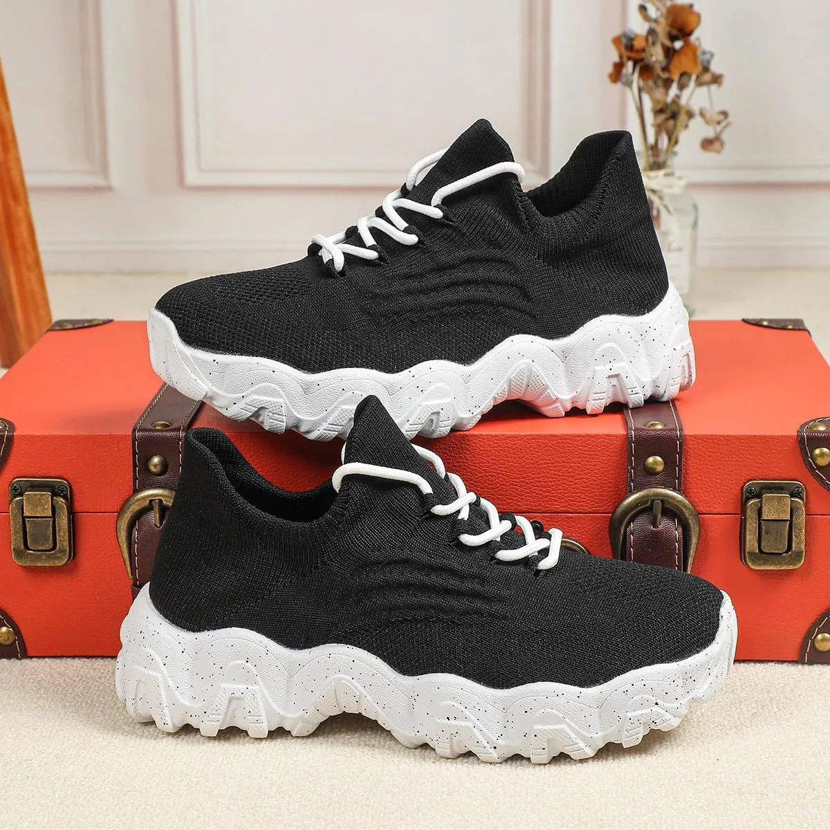Women??s Nurse Babe Tennis Shoes Ortho Pro Shoes for Women Breathable Mesh Orthopedic Sneakers for Nurses Women On Feet All Day