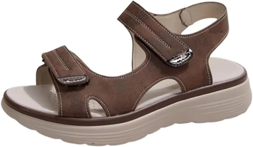Women's Orthopedic Sport Sandals Shoes with Soft Cushion Foam Comfortable Walking Sandal Arch Support Wide Fit Dress Athletic Travel Summer Sandal Dressy Back Strap