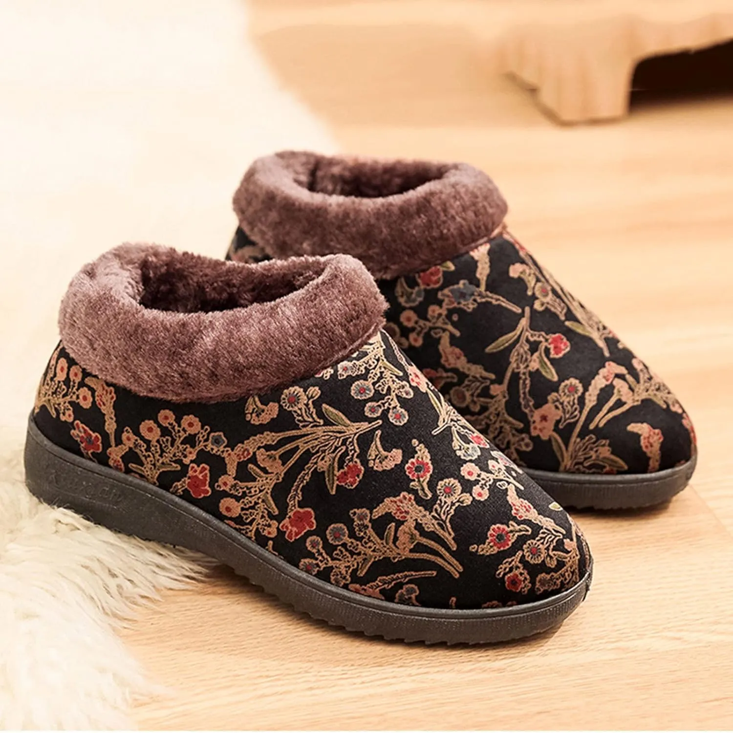 Womens Tall Snow Boots Waterproof Insulated Womens Winter Boots Ankle Wide Width Waterproof Winter Boots Women Fur 8.5 9 Womens Winter Boots Botas Largas De Invierno Para Mujer Con TacN