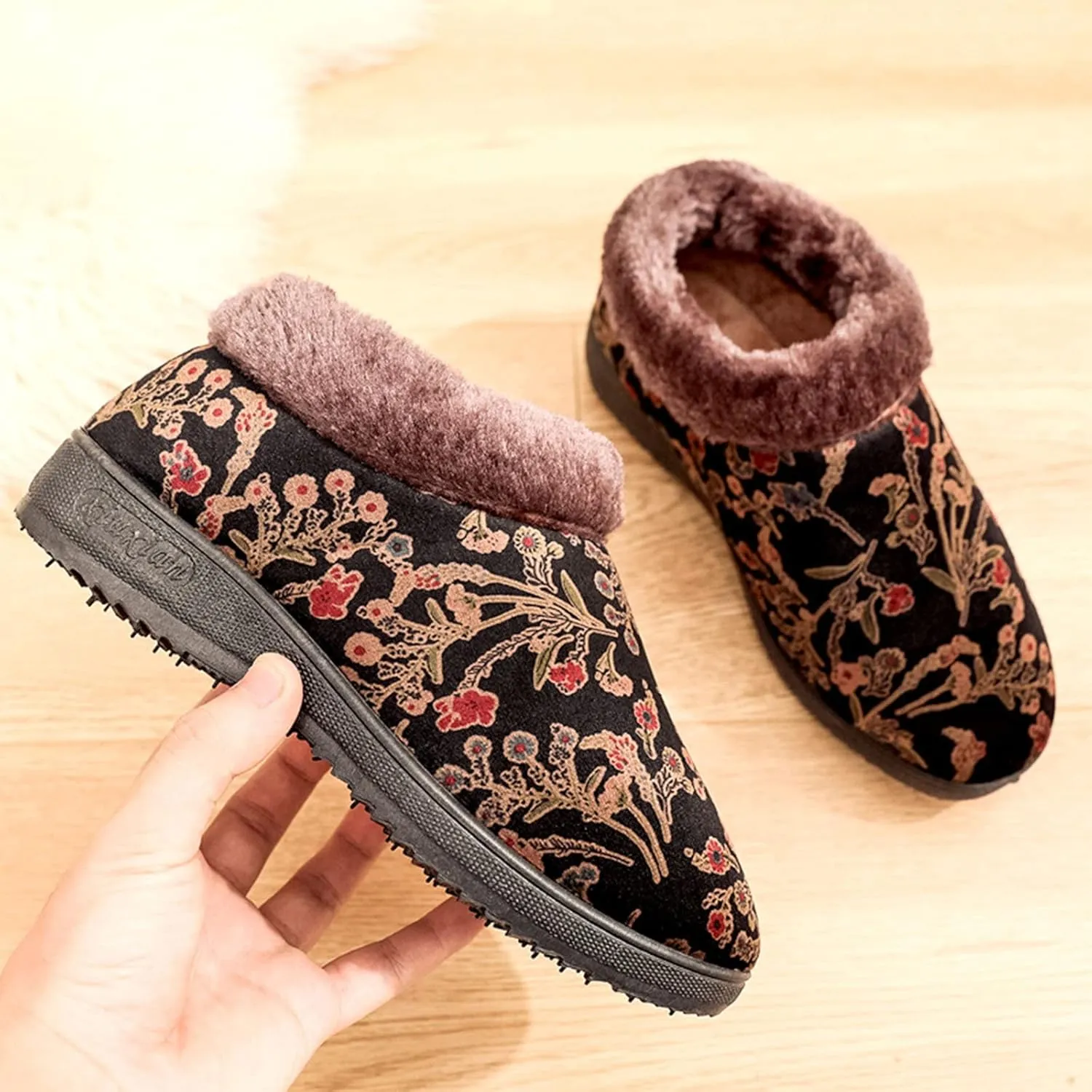 Womens Tall Snow Boots Waterproof Insulated Womens Winter Boots Ankle Wide Width Waterproof Winter Boots Women Fur 8.5 9 Womens Winter Boots Botas Largas De Invierno Para Mujer Con TacN