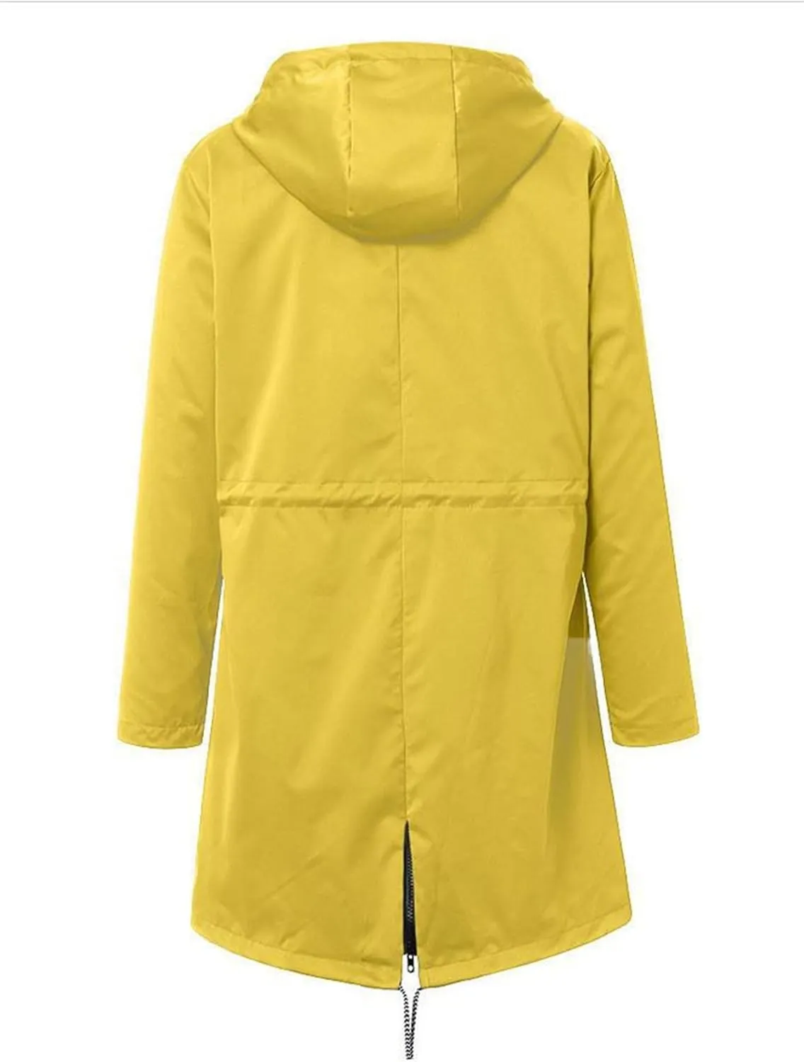 Women's Waterproof Rain Jacket Lightweight Hooded Windproof Jaket Adjustable Hiking Outdoor Windbreaker with Pockets