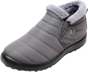 Womens Winter Boots Waterproof Wide Leg Womens Snow Boots 9.5 Wide Women's Snow Boot Autumn Winter Warm Leather Boots for Women Look Slim Botas Para El Invierno De Mujer