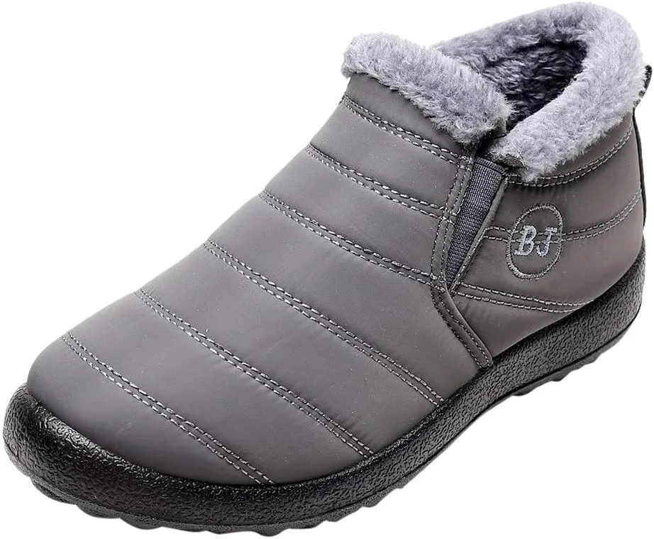 Womens Winter Boots Waterproof Wide Leg Womens Snow Boots 9.5 Wide Women's Snow Boot Autumn Winter Warm Leather Boots for Women Look Slim Botas Para El Invierno De Mujer
