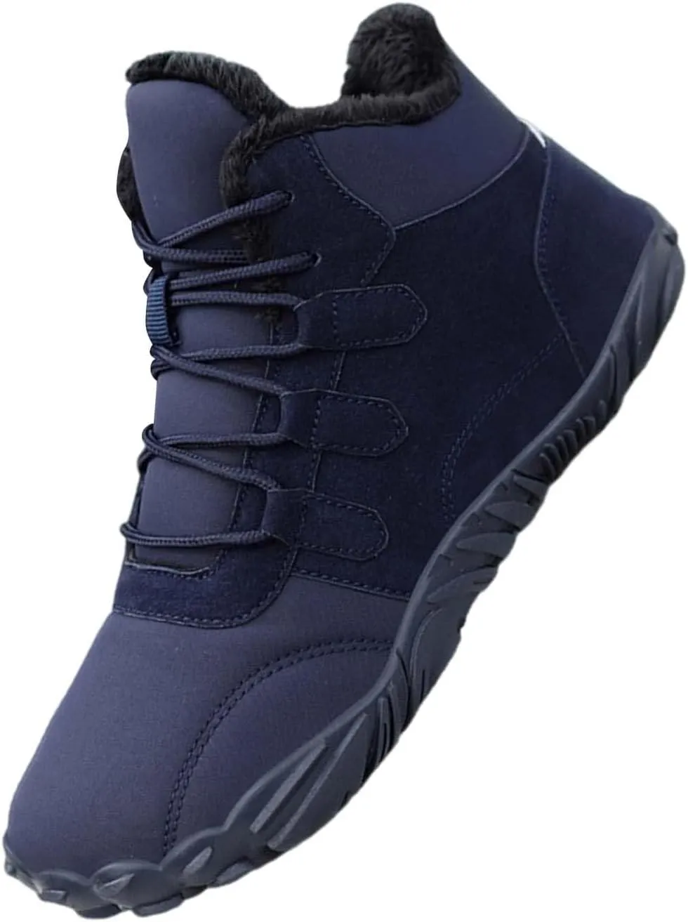 Womens Winter Business Casual Shoes Women's Wide Width Waterproof Snow Boots Fuzzy Boots Cozy Boots for Women Mid Calf Winter Boots for Women Waterproof Sales Clearance