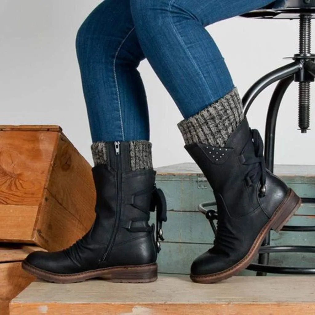 Womens Winter Snow Boots Waterproof Black Ankle Snow Boots for Women Snow Boots Womens Slip on Womens Tall Rubber Boots Waterproof Womens Winter Ankle Boots Wide